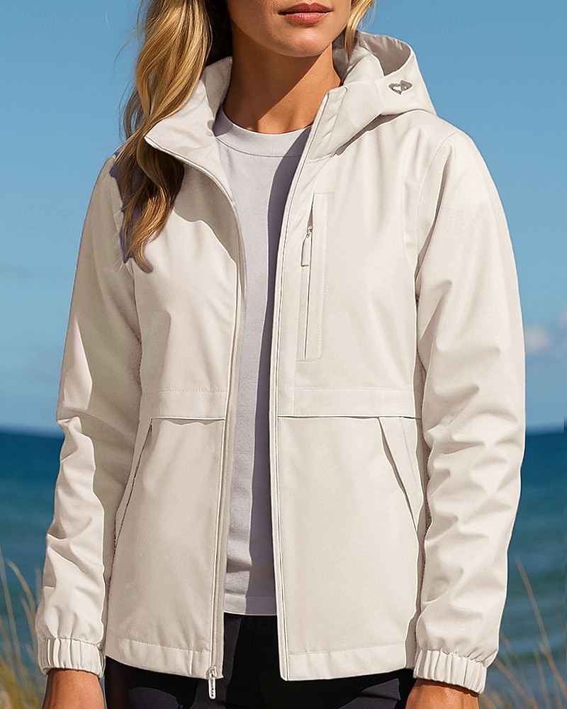 Per donna Giacca a Vento Giacca softshell Giacca da escursionismo Esterno Impermeabile Antivento Traspirante Abbigliamento da trekking Abbigliamento da trekking Primavera Autunno Top Pesca Campeggio del 2026 a $55.99 –P5