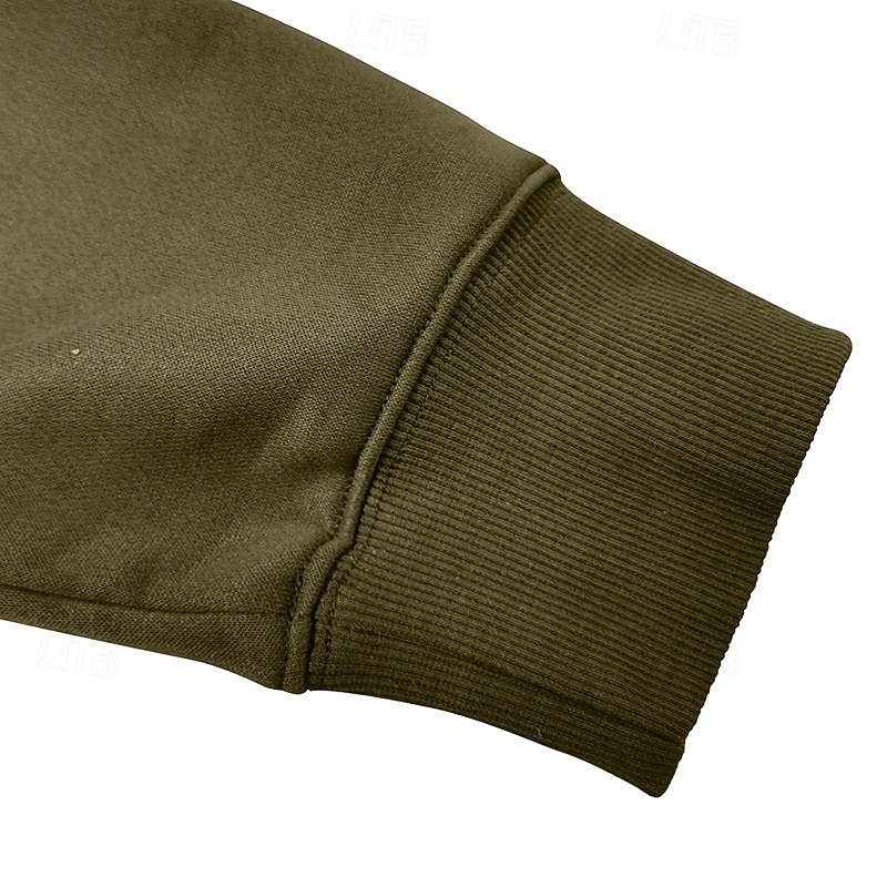 Homens Moletom Moletom Waffle Moletom com capuz Estacionar Moletom com zíper Verde Tropa Vinho Azul Real Marron Cáqui Colarinho Clerical Tecido Patchwork Desportos e Ar livre Casual Diário Roupa de de 2025 por $27.99 –P12