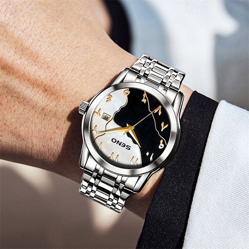 Nouvelle montre d'affaires pour hommes avec bracelet en acier de haute qualité résistance à l'eau IPX7 calendrier mode décontractée montre de poignet sportive pour hommes de 2026 ? $20.99 –P9