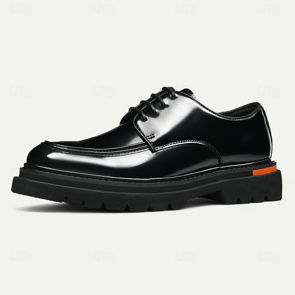 Men's Brown Genuine Leather Lace-Up Oxford Shoes – Classic Formal Dress Shoes for Business, Office and Evening Events 2026 - $119.99 –P15