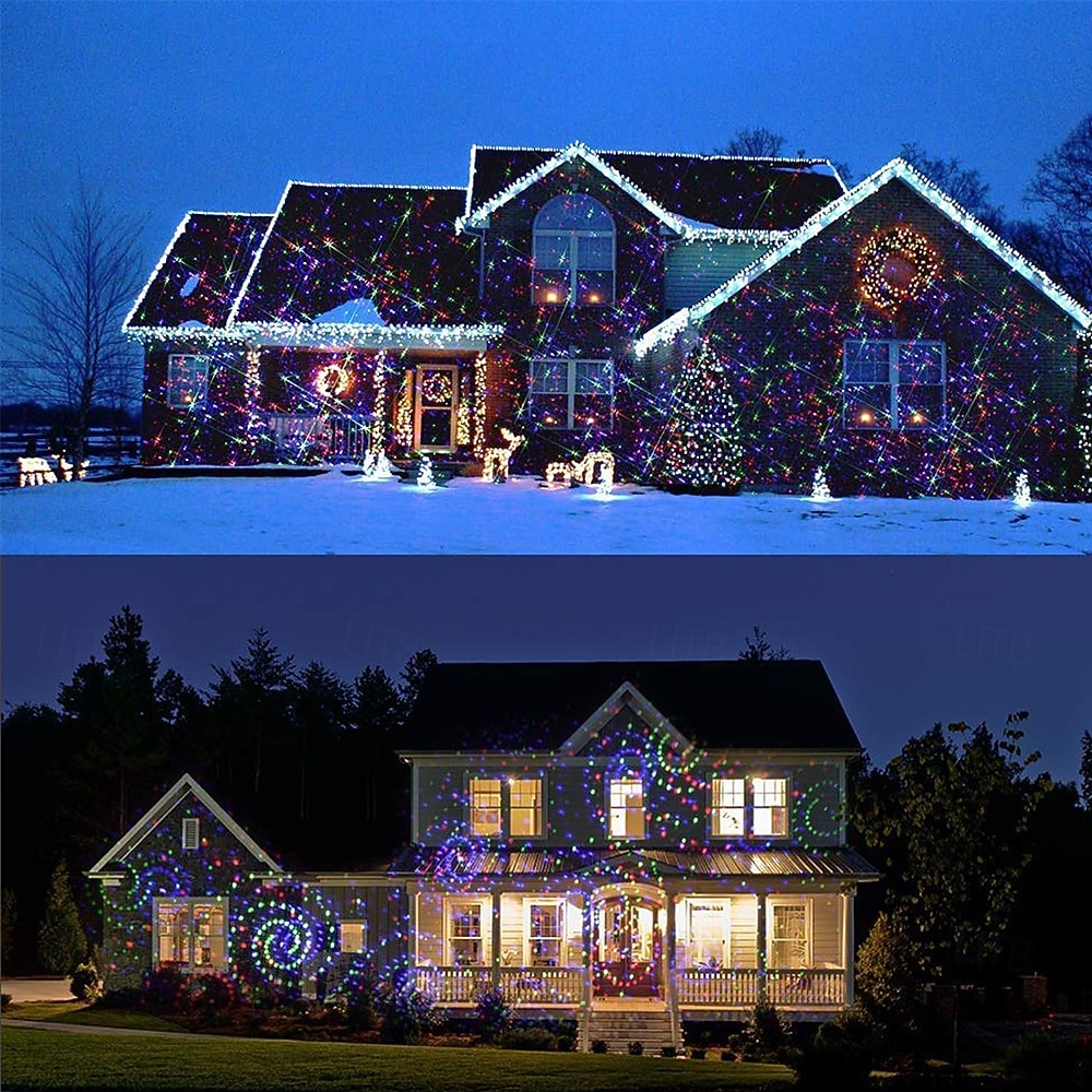 Miniproyector de luces láser RGB para jardín con 32 patrones, ideal para Navidad, fiestas de cumpleaños y exteriores. 2025 - $107.99 –P3