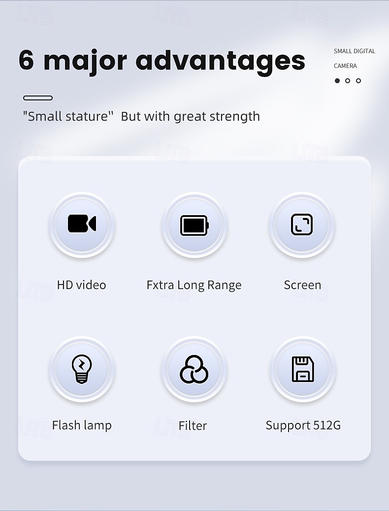 מצלמה דיגיטלית מיני רטרו HD 1080p לסטודנטים עם מחזיק מפתחות נייד, פלאש ותא סוללה נייד להקלטת תמונות ווידאו. 2025 - $32.99 –P2