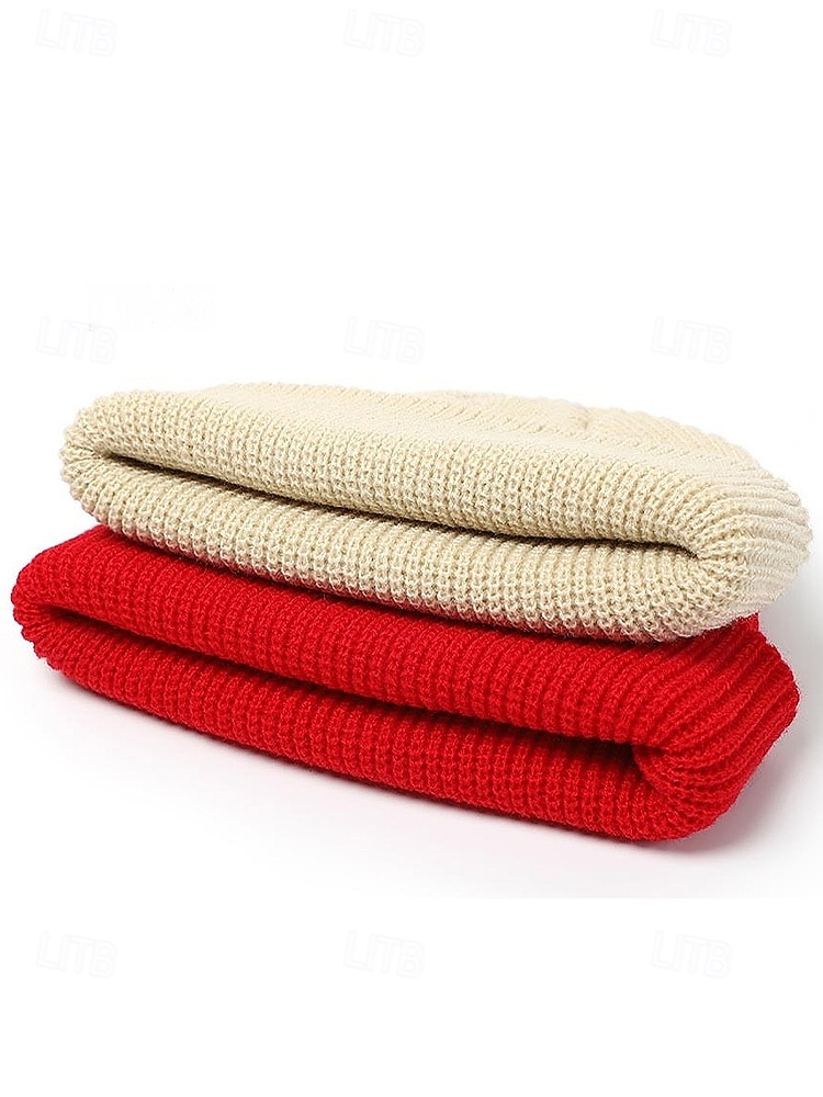 Férfi kötött sapka - puha és kényelmes, bordázott kialakítás, ideális téli és karácsonyi ajándéknak 2026 - $11.99 –P10