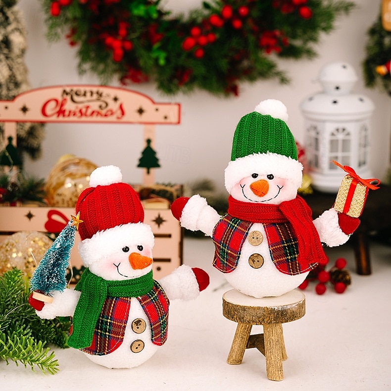 Christmas LED luminous snowman figurine indoor bedroom living room dining room study desk decoration light 8.27Inch 2025 - CAD $11.99 –P7