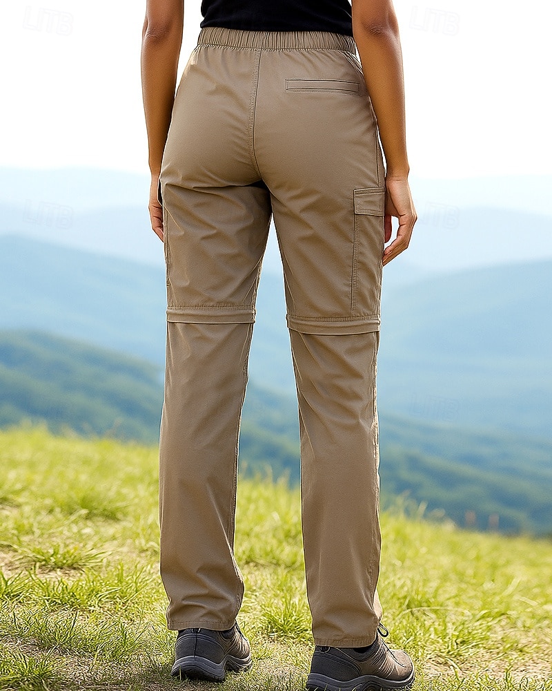 Dam Vandringsbyxor Vattentäta byxor Softshell-byxor Vår Höst Utomhus Normal Vattentät Vindtät Underdelar Ficka Elastisk midja Svart Armégrön Camping / vandring Löpning S M L XL XXL 2026 - $46.99 –P3