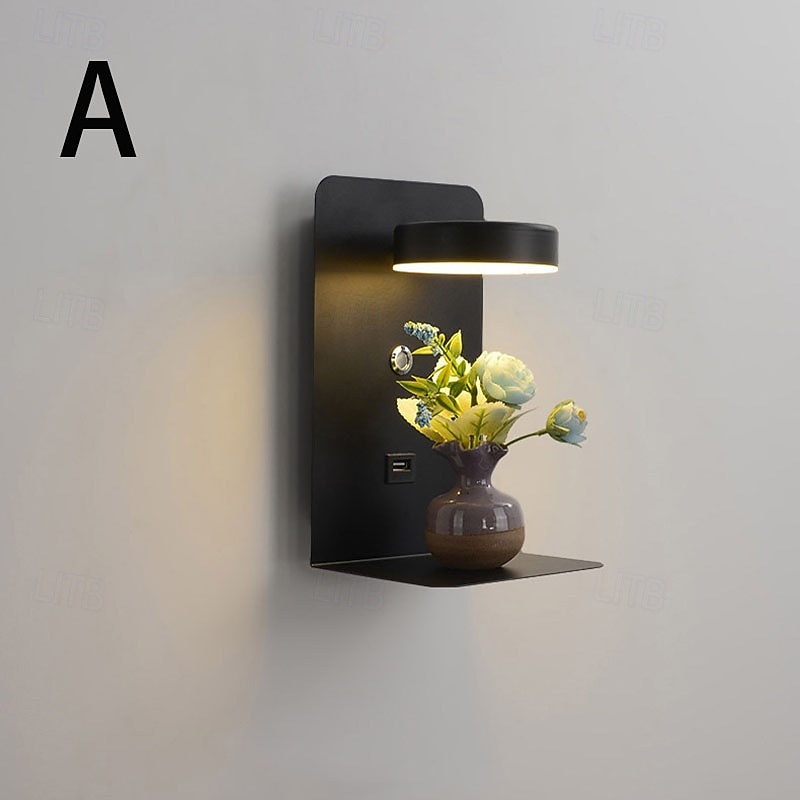 USB Mobile Charging Wall Light, Bedroom Bedside Lamp, Simple and Creative LED Lamp, LED Nordic Wall Lamp, for Living Room 2026 - $184.99 –P2
