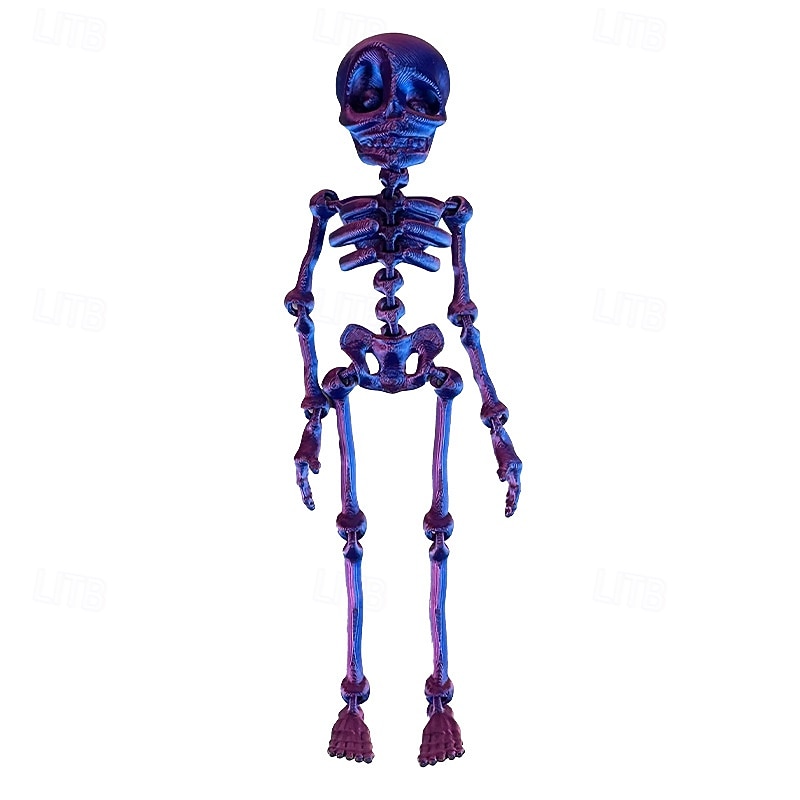 3D tištěné kostrové lidské klouby pohyblivé dětské halloweenské hračky kreativní samolepky na ledničku 2025 - $14.99 –P7