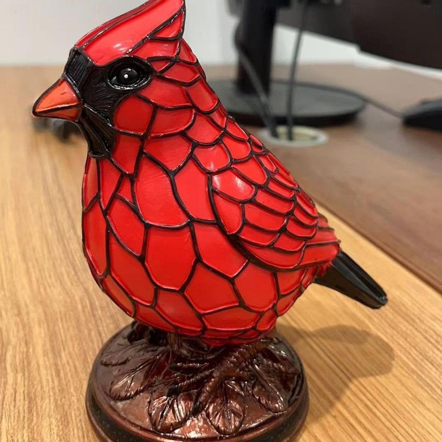Lampă de noapte Cardinalis cu pasăre, rășină, lumină de noapte Cardinalis, decorațiuni de Crăciun, ornament de birou cu pasăre roșie, pentru noptieră, living, dormitor, decorare de casă 2026 - $29.99 –P8