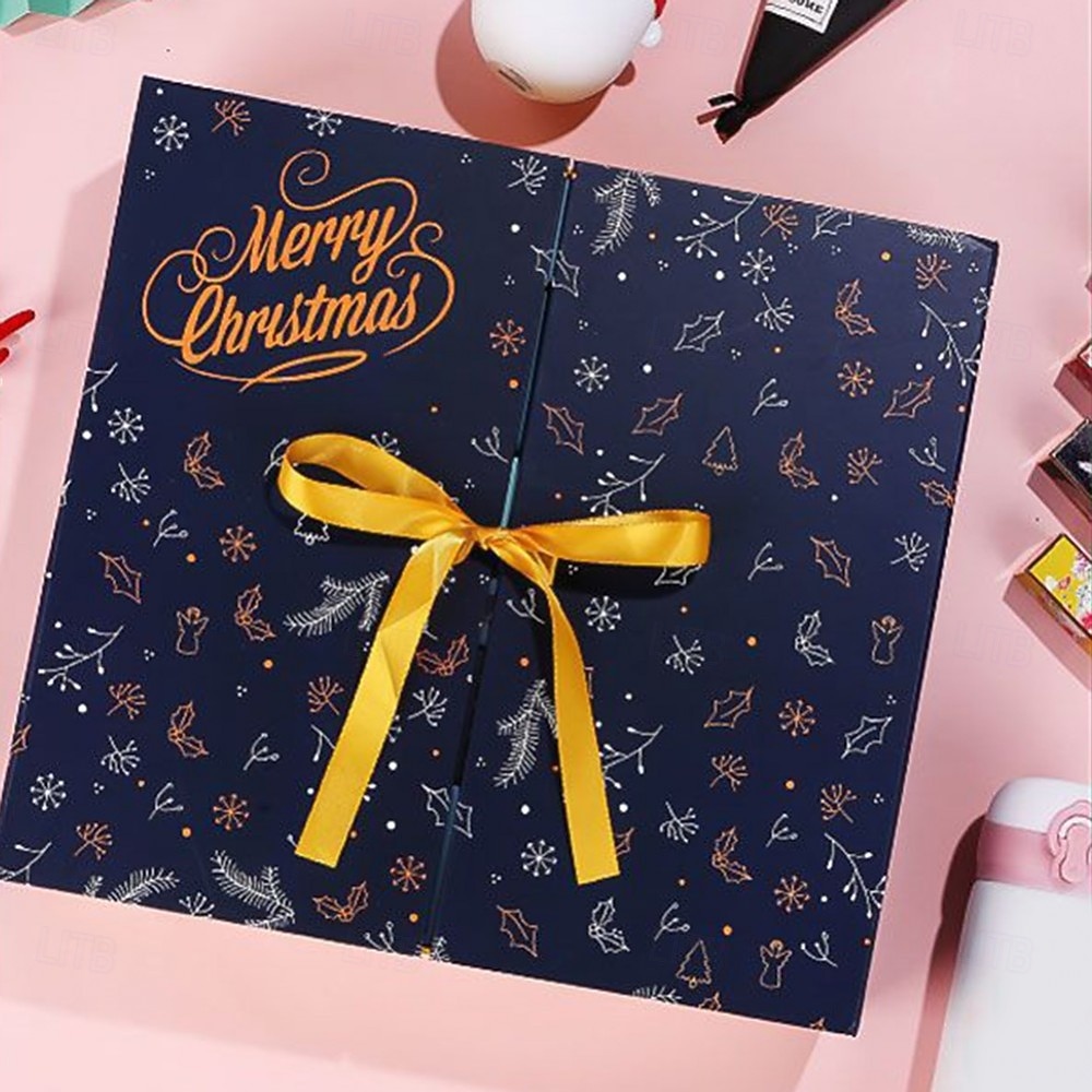 24 Grids Empty Christmas Advent Calendar Boxes DIY Refillable Christmas Blind Box 24 Days Advent Countdown Gifts Boxes Kraft Paper Candy Box New Year Decorations 2025 - $36.99 –P11