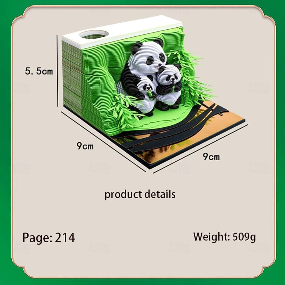 3D-календарь 2026, креативный настольный календарь-блокнот, 3D-календарь-блокнот 2026, настольный календарь, художественная скульптура-календарь, самодельная бумажная резьба, настольное украшение в 2026 - $39.99 –P4