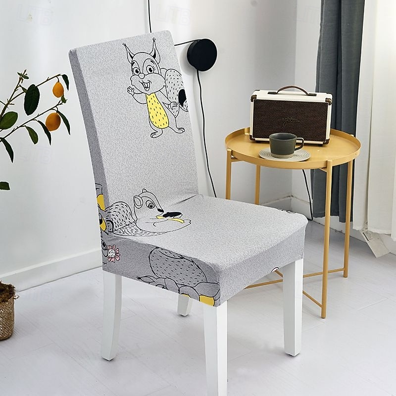 כיסוי לכיסא אוכל נמתח, כיסוי מושב קצר נשלף ורחיץ ידידותי לחיות מחמד, מגן כיסא עמיד למלון, חדר אוכל, אירועים, מסיבת חתונה 2025 - $8.49 –P10
