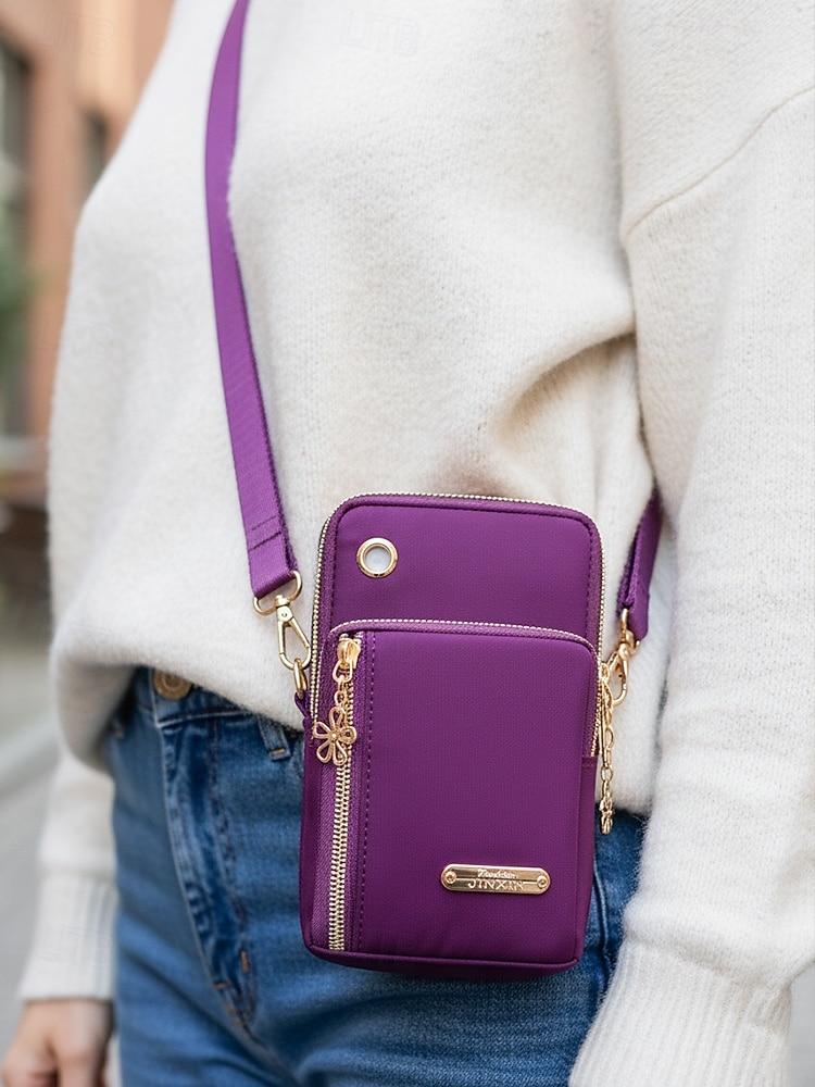 Sac à bandoulière imperméable pour femme avec design multi-poches, sac à main de voyage en nylon léger pour l'extérieur, le sport et l'utilisation quotidienne de 2026 ? $14.99 –P1