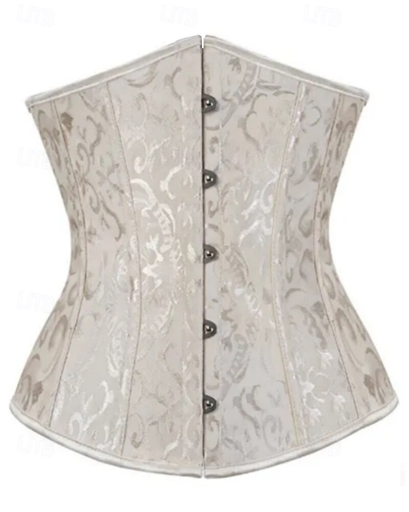 Dam Shapewear Mode Ljuv Ren färg Öppen rygg Semester Fest Gata Ärmlös Korsett Vit Rubinrött Beige Vår Höst Skräddarsydd passform 2025 - $19.99 –P1