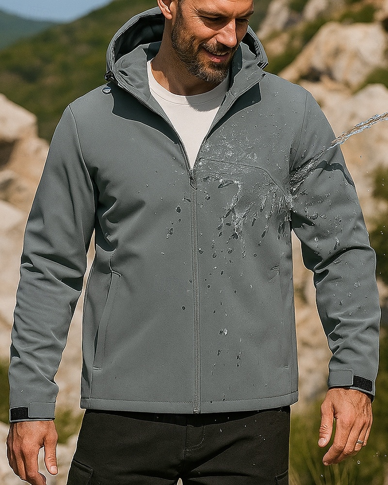 Miesten Ulkoilu takki Vaellustakki Puffer takki Ulko- Vedenkestävä Tuulenkestävä Lämmin Vaellusasut Vaellusvaatteet Kevät Syksy Takki Puuvilla Kiipeily Telttailu / Retkely / Luolailu Talviurheilu 2025 - $42.99 –P4