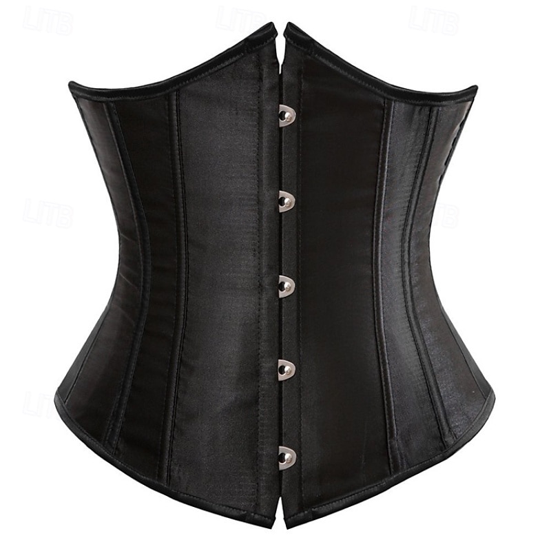 Per donna Corsetto modellante per la vita Intimo Modellante Corsetto sexy Moda Dolce Colore Puro Orlo irregolare Senza schiena Vacanza Streetwear Data Senza Maniche Top con spalle scoperte Nero Rosso del 2026 a $27.99 –P1