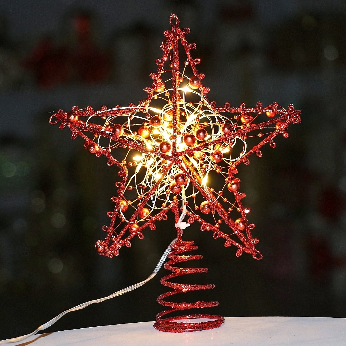 2025年 クリスマスツリートッパー スター LED ライト クリスマス