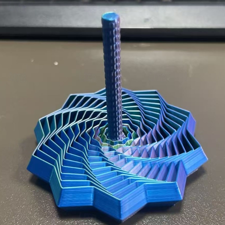 Расширьте сенсорную игрушку-звездочку для снятия стресса в форме шестиугольной звезды с ручкой, напечатанную на 3D-принтере, спиралевидный дизайн в виде сот для концентрации и снятия беспокойства. 2026 - $13.99 –P17