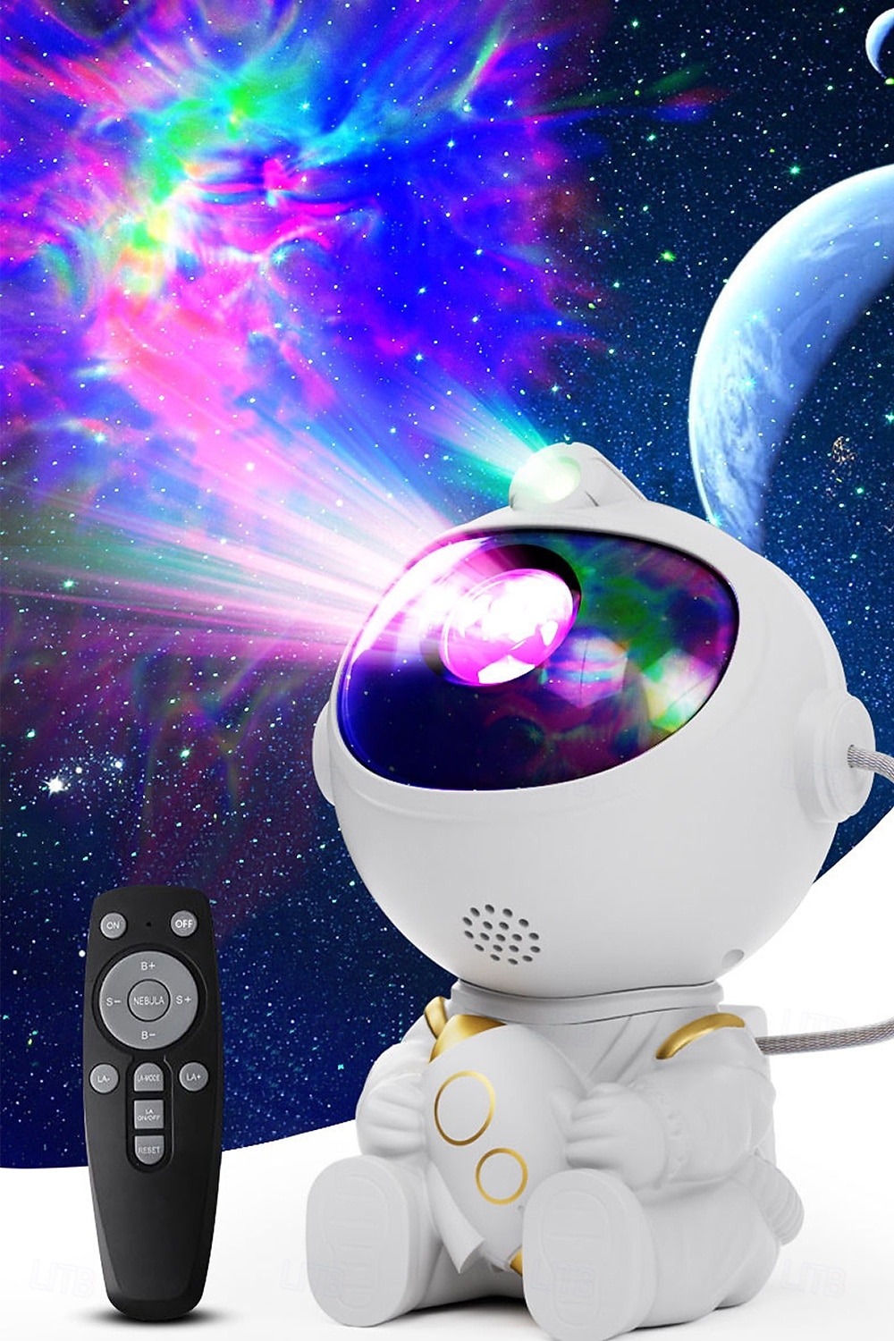 Astronauten Sternprojektor Geschenk Galaxie Licht für Kinder 8 Modi Fernbedienung und 270 einstellbare LED-Lichter für Schlafzimmer Mädchen Zimmer Dekoration Heimkino Decke 2026 - $29.99 –P1