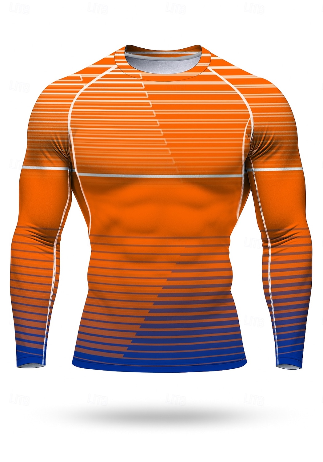 Муж. Футболка для бега Спортивная рубашка Фитнес-рубашка Рубашка тренировки Беговой верх Длинный рукав Футболка Футболка Лето Весна Осень Зима Геометрический принт UPF 50 Устойчивость к УФ УПФ 50 2026 - $18.99 –P3