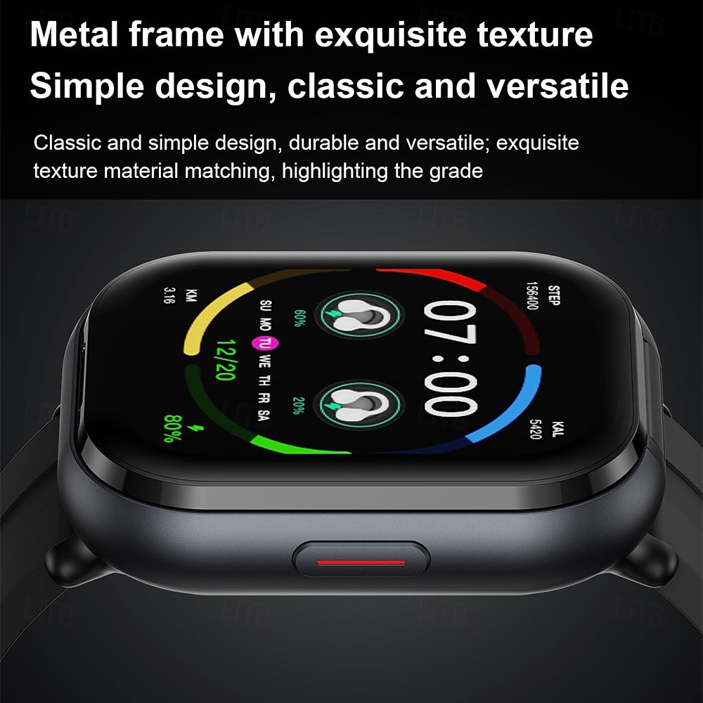 TWSD12 Smart Watch 2.01 inch Smartwatch Fitness Running Watch Bluetooth Temperature Monitoring Activity Tracker Sedentary Reminder Compatible with Android iOS Women Men Long Standby Hands-Free Calls 2025 - $55.99 –P5