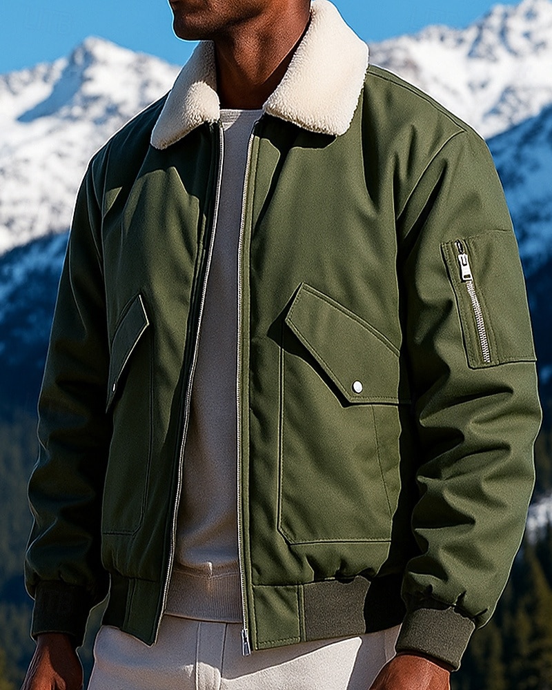 Hombre Chaqueta bómber Chaqueta para senderismo chaqueta impermeable Al aire libre Impermeable Resistente al Viento Trajes de senderismo Ropa de senderismo Invierno Otoño Camiseta Pesca Camping 2025 - $44.99 –P3