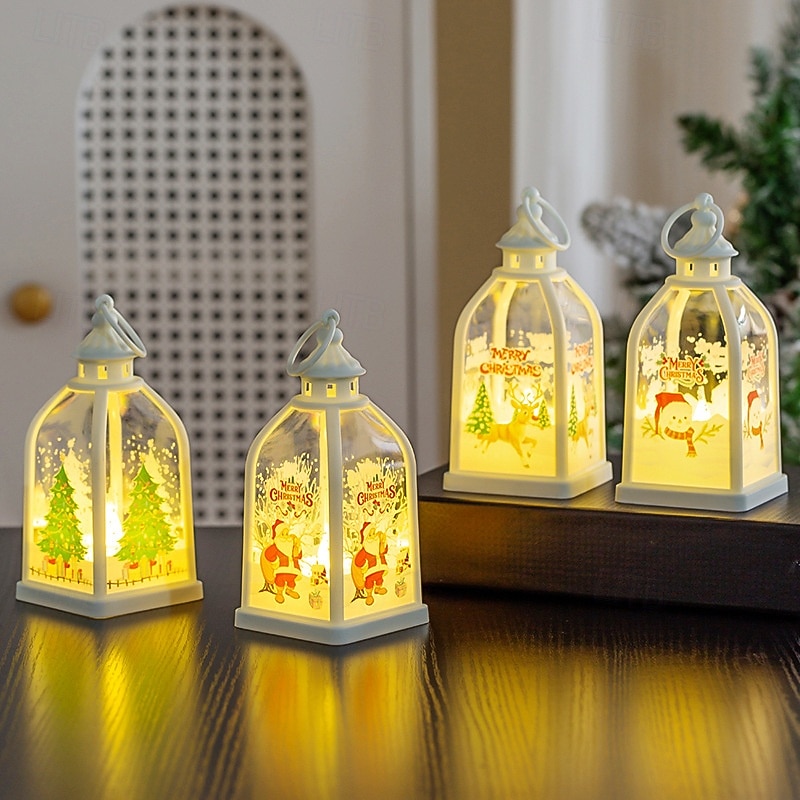 1 pc 14,2*6,8 cm weihnachten led elektronische kerze licht handheld laterne party desktop atmosphäre ornament licht ag13 * 3 batterie 2025 - $3.99 –P1