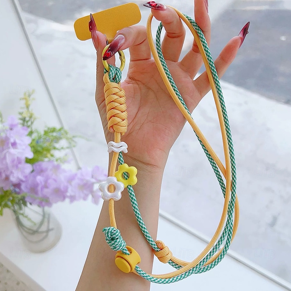 téléphone Coque Pour Cordons Universel avec Lanière Formes Géométriques Fleur Floral Polyester de 2025 ? $9.99 –P2