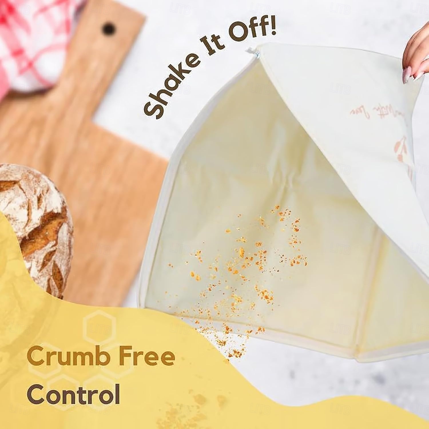 accès large à glissière en coton &Sacs à pain en cire d'abeille pour levain, sacs de conservation des aliments en cire d'abeille réutilisables, sac de conservation des aliments en coton extra large et de 2025 ? $19.49 –P5