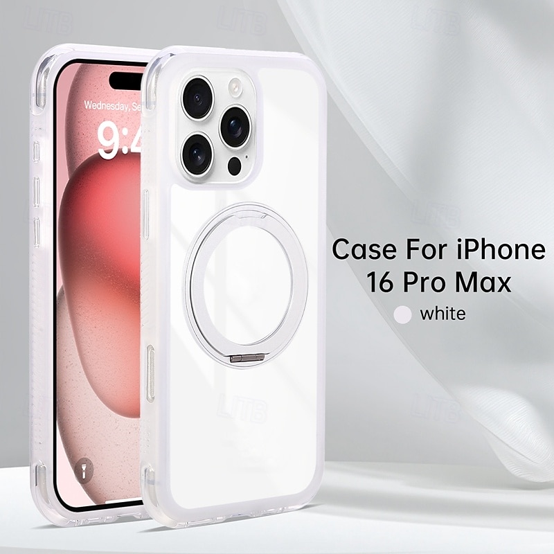 2025年 電話 ケース 用途 iPhone 17 Pro Max 17 Air 16 15 14 Pro Max Plus 13 Pro Max バックカバー ワイヤレス充電をサポート キックスタンド 耐衝撃 レトロ風 TPU アクリル  コレクション – $20.99 –P5