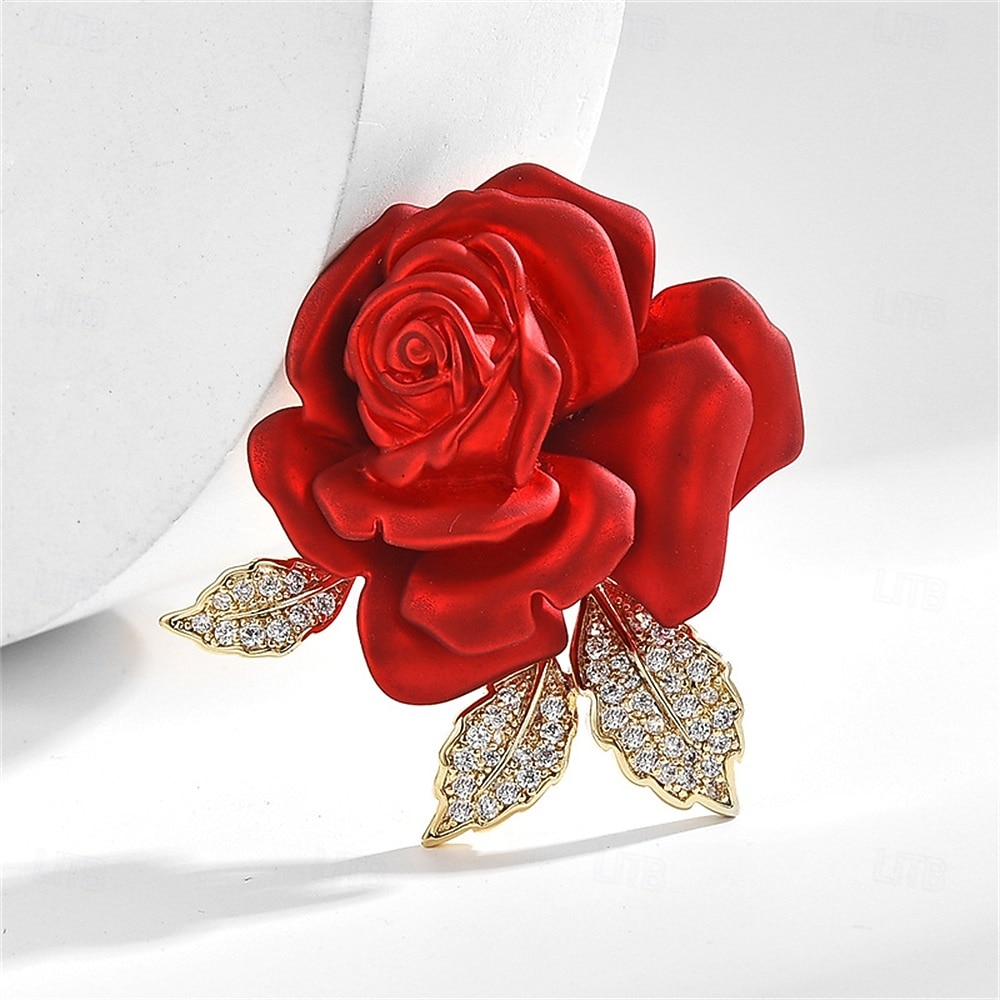 Brooches Classic Retro Flower Vintage Stylish Artistic Brooch Jewelry Watermelon For Wedding Party Gift Engagement Prom Festival 2026 - $28.99 –P3