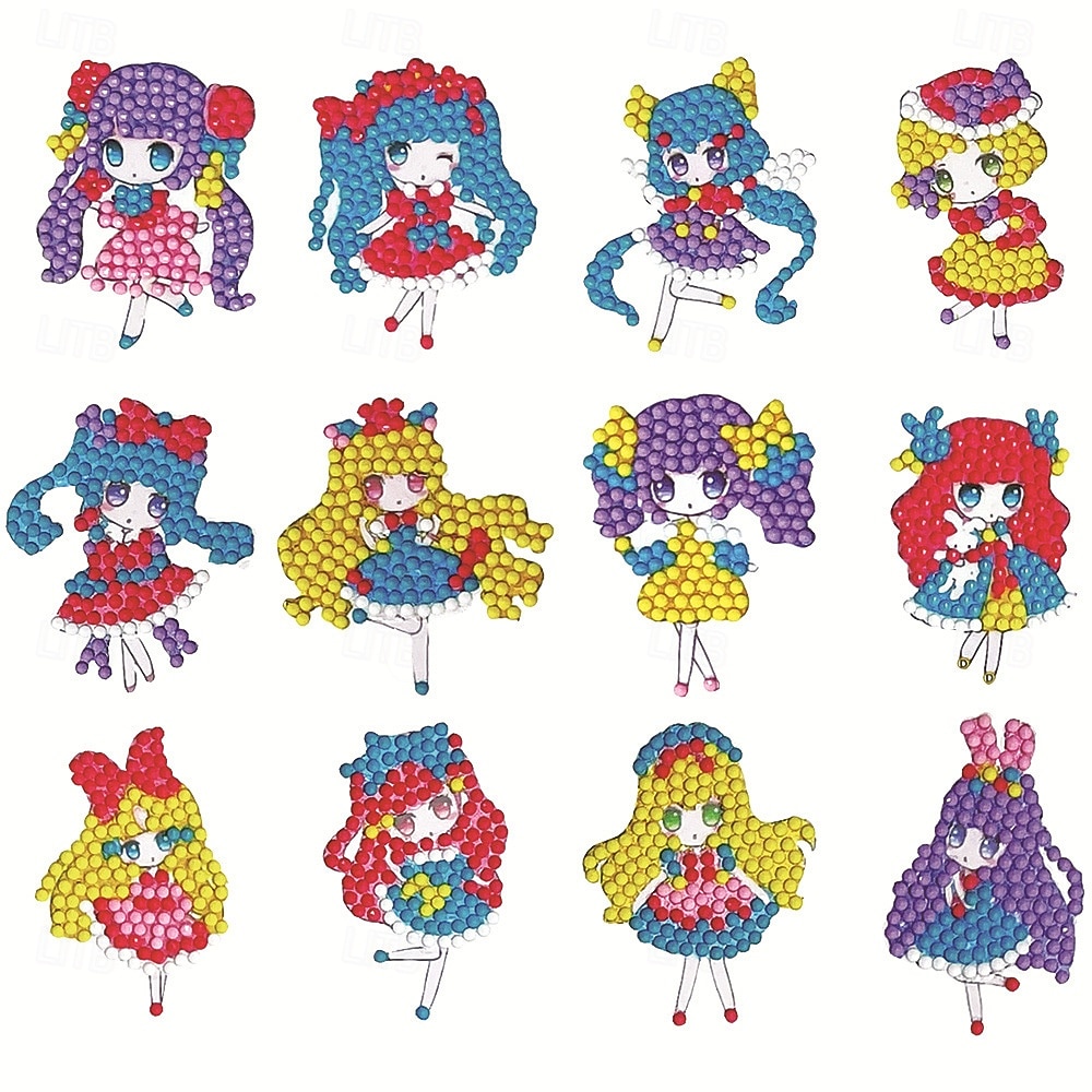 Adesivi artistici con diamanti 5D, arti e mestieri, gemme creative, kit di pittura con i numeri per bambini dai 4 ai 6 anni, dai 6 agli 8 anni, dagli 8 ai 12 anni, adesivi fai da te con mosaico, giocattoli per feste di compleanno, regali di Halloween e Na del 2026 a $9.99 –P15