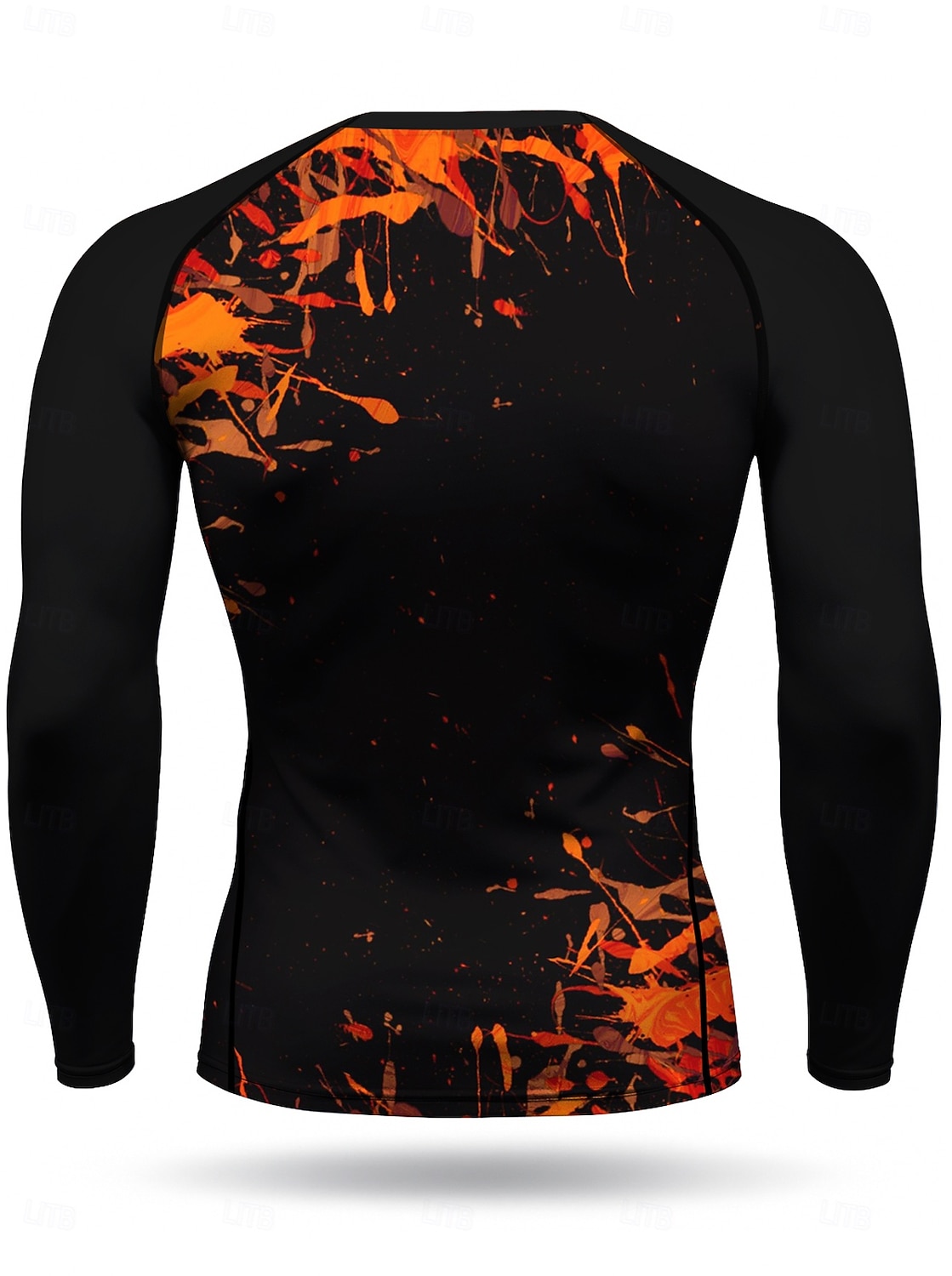 Муж. Футболка для бега Спортивная рубашка Фитнес-рубашка Рубашка тренировки Беговой верх Длинный рукав Футболка Футболка Лето Весна Осень Зима Абстракция UPF 50 Устойчивость к УФ УПФ 50+ Мягкий 2026 - $20.99 –P2