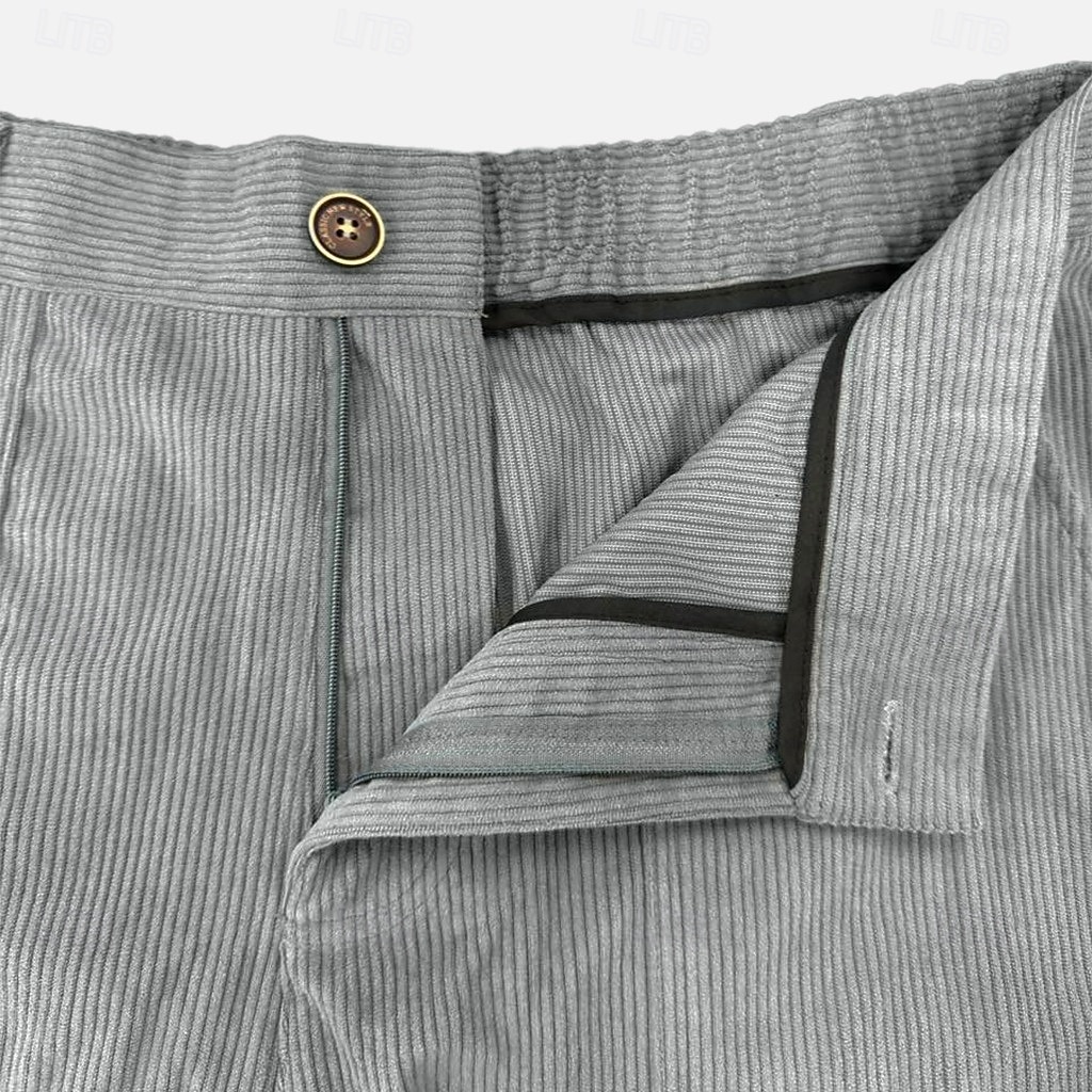 Homme Pantalons Cargo Pantalon cargo Pantalon en velours côtelé Avec Poches Boutons tissé Couleur Unie Uni Doux Respirant Longueur complète Formel Bureau Travail Vacances Élégant Noir Marron de 2025 ? $23.99 –P2