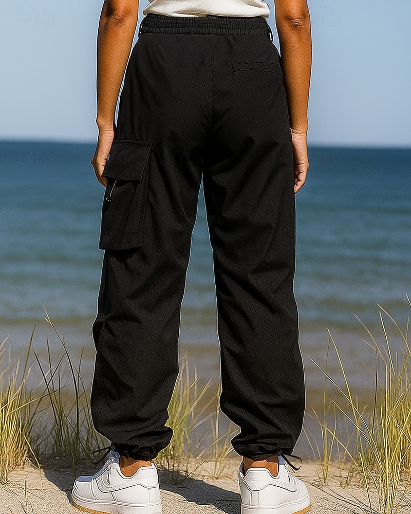 Herr Vida byxor Militärbyxor Vandringsbyxor Vår Höst Utomhus Normal Vattentät Vindtät Underdelar Ficka Elastisk midja Svart Armégrön Camping / vandring Löpning S M L XL XXL 2026 - $46.99 –P2