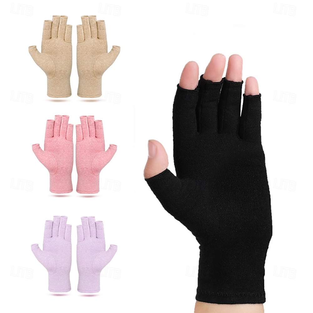 1 par de luvas de compressão para artrite, suporte para alívio da dor, tendinite do túnel do carpo, doença reumatoide, suporte para pulso, esportes ao ar livre, ciclismo, corrida, exercícios, de 2026 por $10.49 –P1