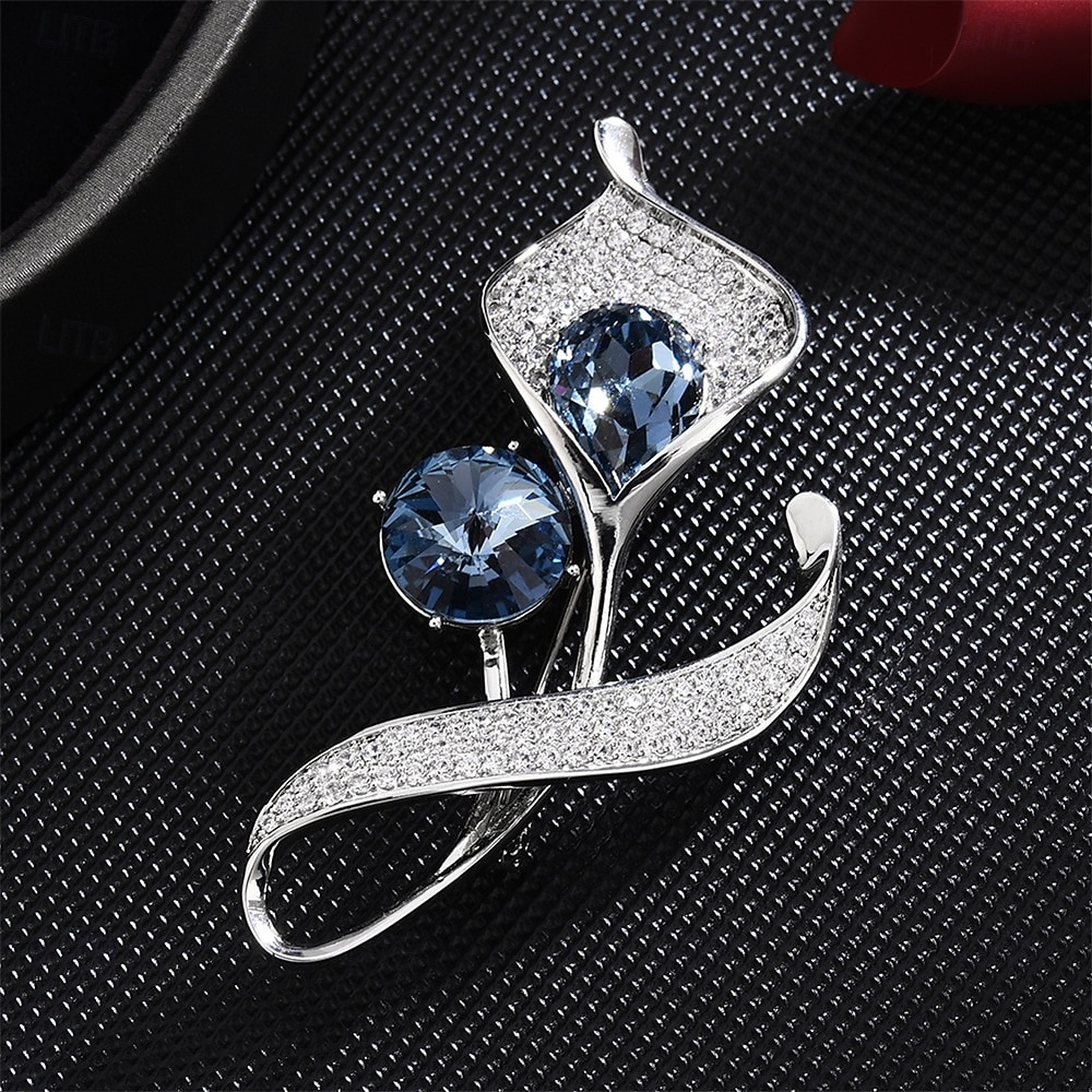 Brooches Classic Flower Fashion Simple Brooch Jewelry Silver For Wedding Party Gift Engagement Prom Festival 2026 - $27.99 –P4