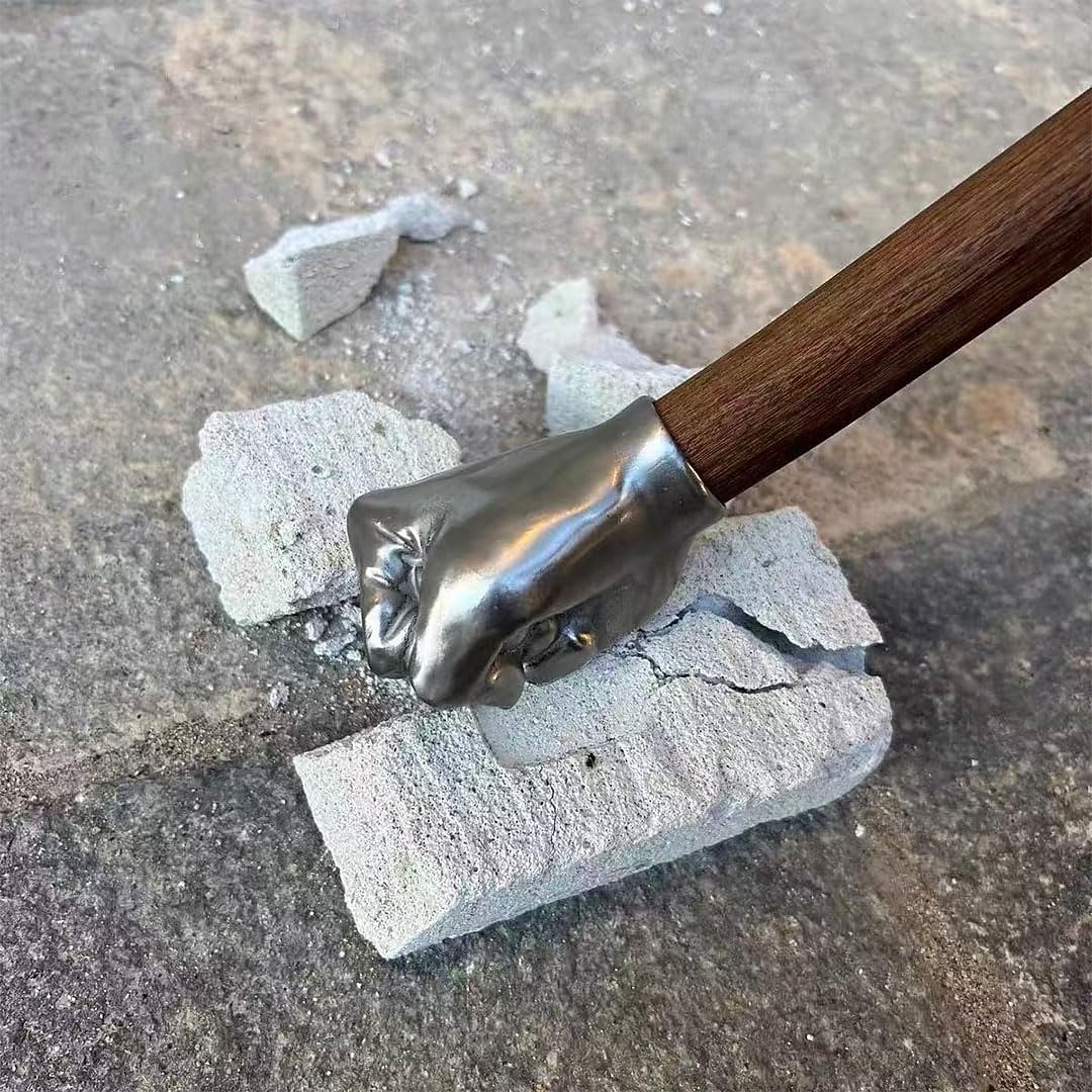 strapabíró vasököl kalapács rozsdamentes acél fejjel &tömörfa nyéllel ellátott multifunkcionális kézműves és barkácseszközök építéshez, kovácsoláshoz, műhelyhez, barkácsoláshoz - ideális igényes 2026 - $52.99 –P7