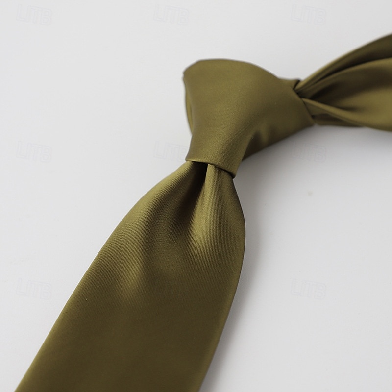 Men's Neckties Fashion Classic Modern Contemporary Plain Wedding Party Daily Wear 2026 - $8.99 –P17