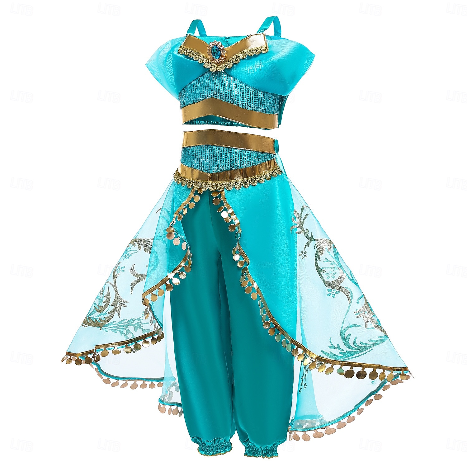 Book Week 2026 Aladdin and the Magic Lamp Fairytale Princess Jasmine Theme Party Costume Dance Costumes Girls' Movie Cosplay Halloween Carnival Masquerade World Book Day Costumes 2026 - $42.99 –P3