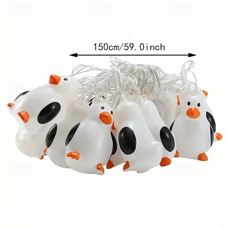 Guirlande Lumineuse Pinguin Féérique 1.5m 10LEDs Alimentée par Pile Chambre d'Enfants Affichage à Domicile Fenêtre Fête d'Anniversaire Décoration Hivernale de 2026 ? $14.49 –P9