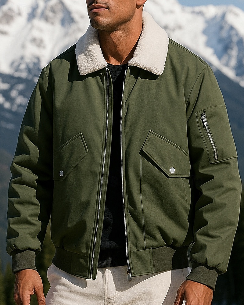 Hombre Chaqueta bómber Chaqueta para senderismo chaqueta impermeable Al aire libre Impermeable Resistente al Viento Trajes de senderismo Ropa de senderismo Invierno Otoño Camiseta Pesca Camping 2025 - $44.99 –P4