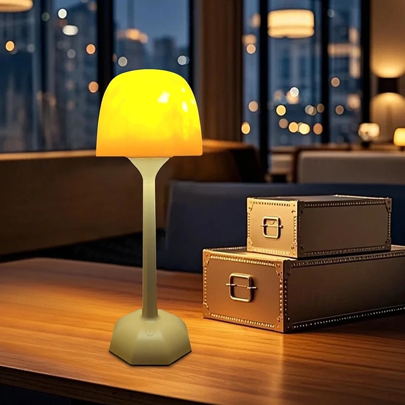 2025年 LEDウォーターリップル雰囲気ライト、ハイフットオーシャンウェーブプロジェクターランプ、充電式調光タッチデスクランプ、ロマンチックなデスクランプ  コレクション – $25.99 –P3