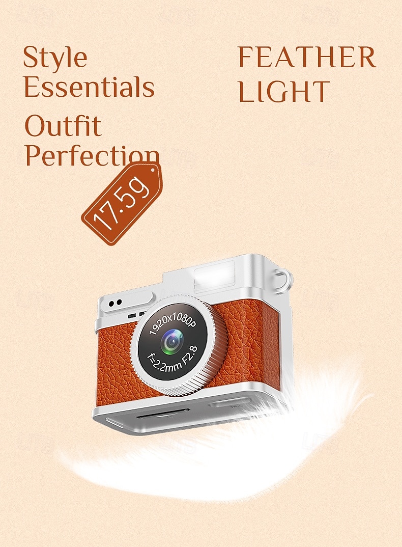 Appareil photo rétro HD 1080p de la taille d'un pouce pour l'enregistrement photo et vidéo portable équipé d'un appareil photo numérique CCD et d'un flash. de 2025 ? $32.99 –P11
