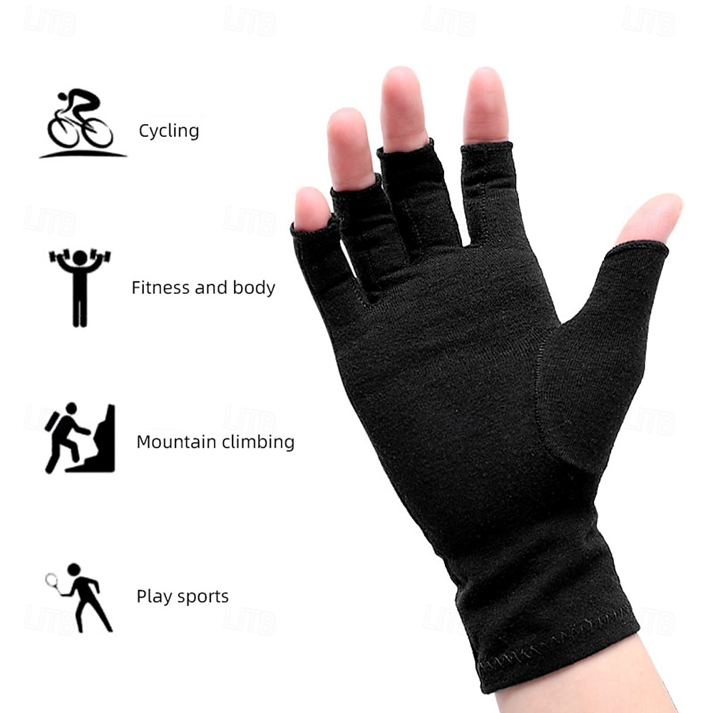 1 par de luvas de compressão para artrite, suporte para alívio da dor, tendinite do túnel do carpo, doença reumatoide, suporte para pulso, esportes ao ar livre, ciclismo, corrida, exercícios, de 2026 por $10.49 –P8