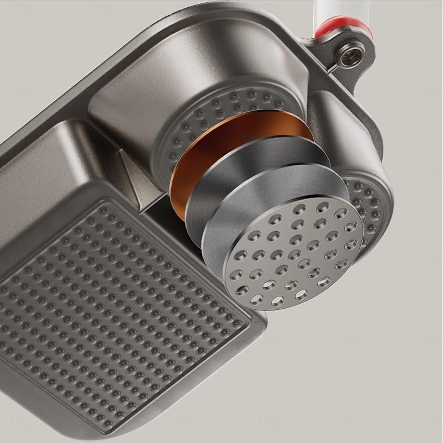 Poêle antiadhésive 3 en 1 en alliage de titane avec poignée surélevée anti-brûlure, grattoir et brosse à huile, poêle à petit-déjeuner, marmite à hamburger, poêle à petit-déjeuner multi-sections, gril de 2026 ? $33.99 –P8