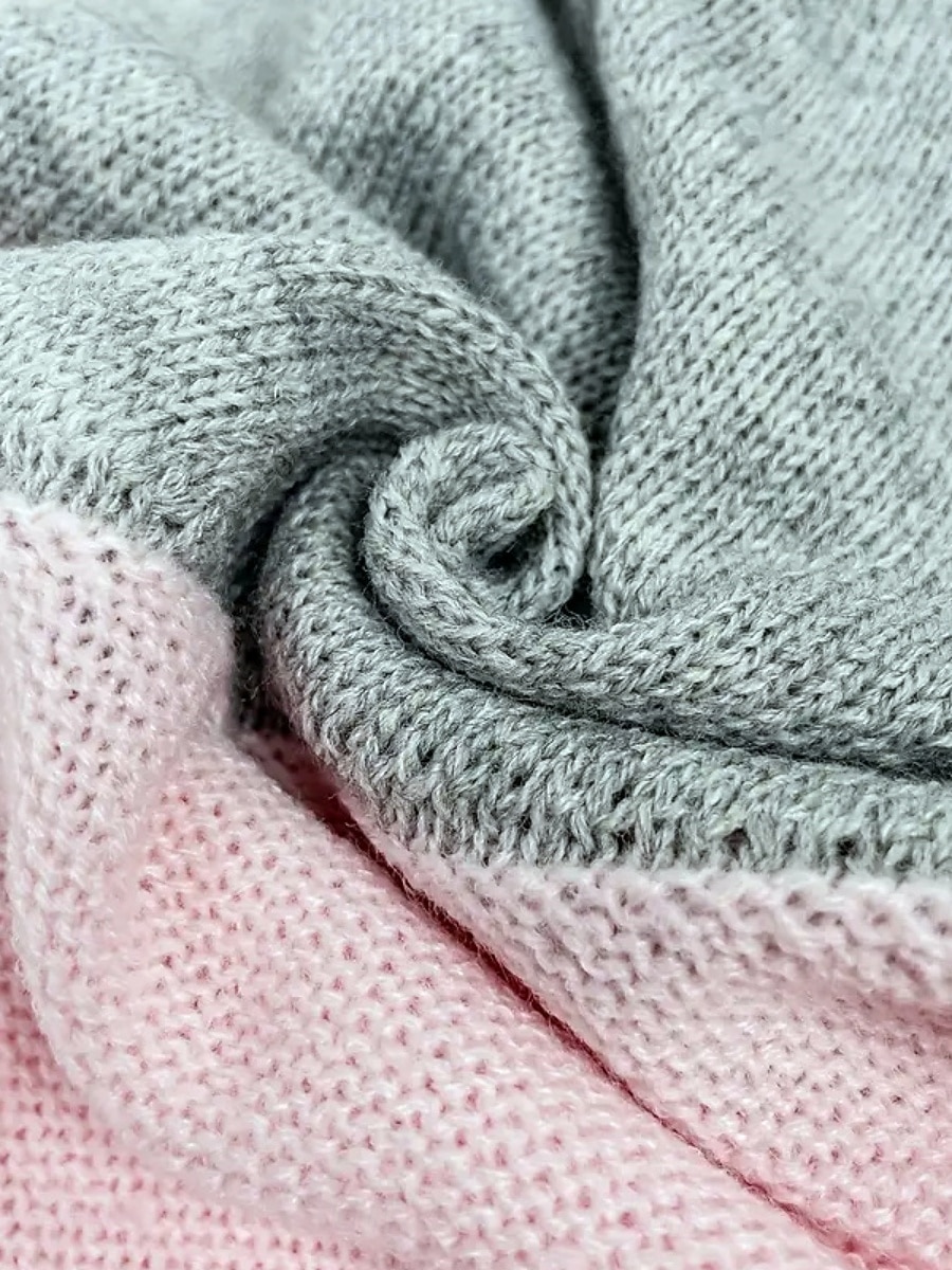 Dámské Svetr Na běžné nošení Měkké Geometrický Rýhovaný Tričkový Slátanina Pletený Dlouhý rukáv Běžné topy Plést Venkovní Denní Víkend Černá Žlutá Podzim Zima 2025 - €28.34 –P6