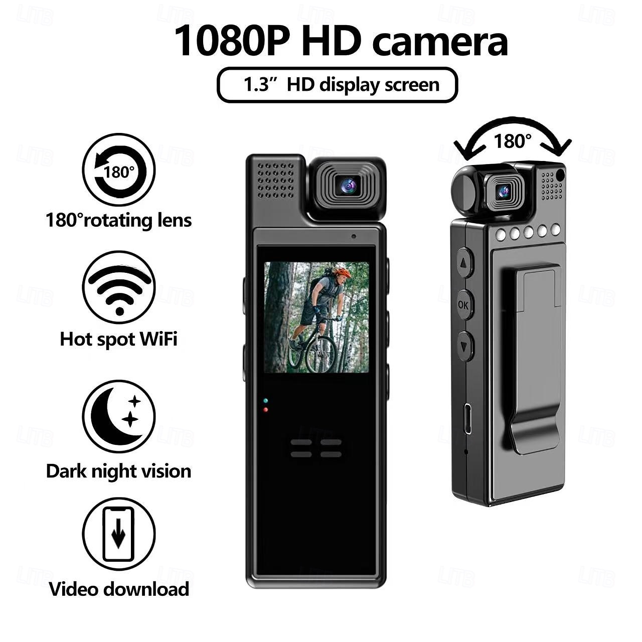 Actiecamera Draagbare Opname Beeld en Videofunctie WiFi Mini 1.3 inch 2.0MP CMOS 1080p 32 GB Straat Valentijnsdag Cadeau 2026 - $44.99 –P9