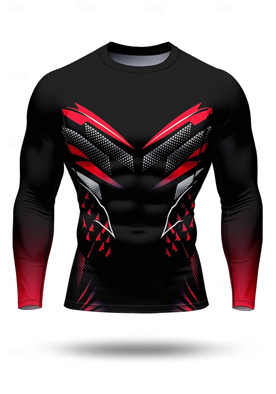 Ανδρικά Μπλούζα συμπίεσης Tricou de Alergat 3D εκτύπωση Μακρυμάνικο Στρώμα βάσης Γεωμετρικό Γρήγορο Στέγνωμα Συμπίεση Ισχυρή ελαστικότητα Ύγρανση Γυμναστήριο προπόνηση Ενεργή εκπαίδευση Ασκηση 2025 - $14.99 –P1