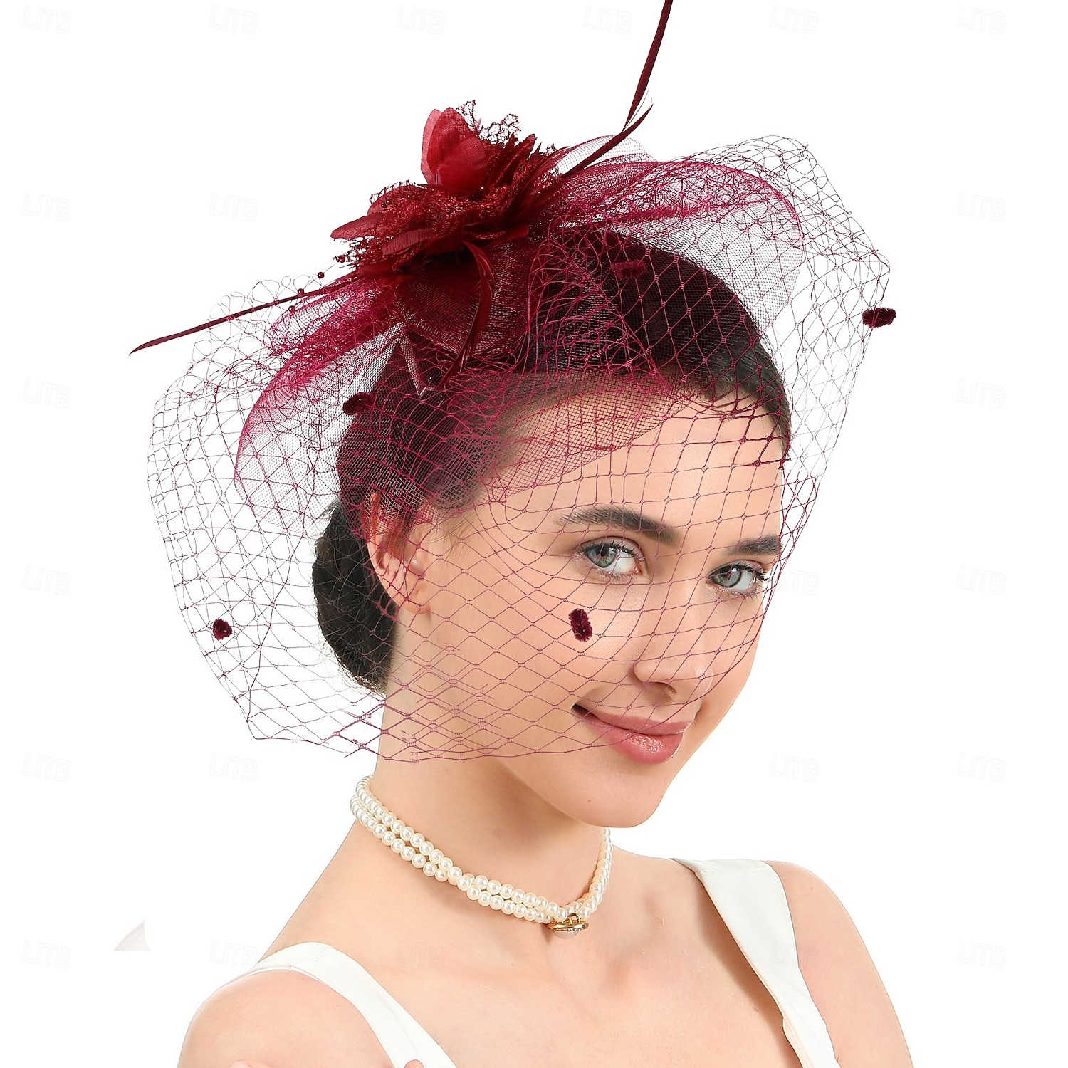 Fascinators Pluma Boda Vintage Con Gorra Celada Sombreros 2026 - $17.49 –P4
