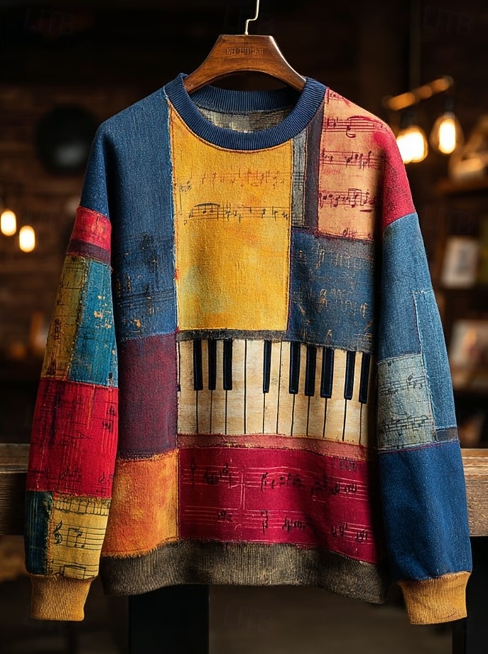 Damen Pullover Sweatshirt Patchwork Grafik Gestreift Abstrakt Lässig Langarm Rundhalsausschnitt Normale Oberteile Lässig Heim Arbeit Blau Gelb Hellgrün Rote Orange Frühling Herbst Winter 2026 - $28.99 –P5